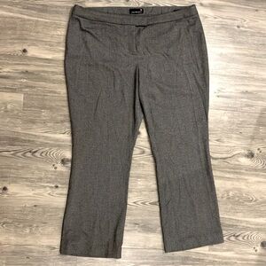 Laura Work Pants Black and White Zigzag